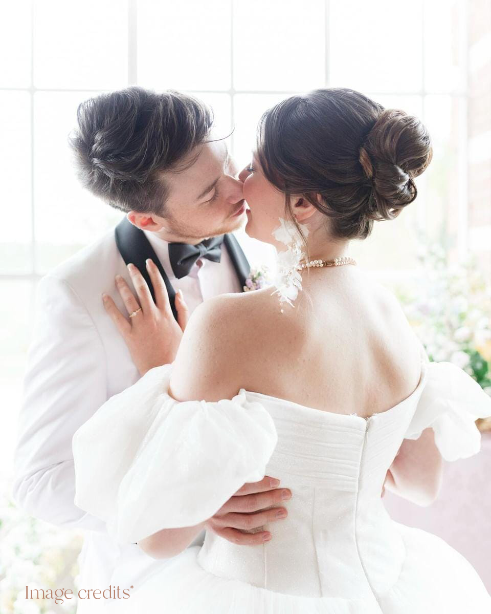 Adrielle Earrings - Ethereal and Dreamy Statement Silk Earrings for Brides