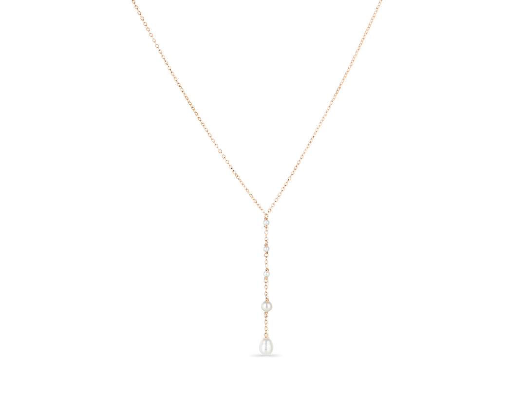 Holly - Collier en Y avec perles pour mariage