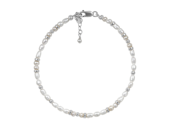 Maeve - Bracelet raffiné en perles d'eau douce avec perles dorées