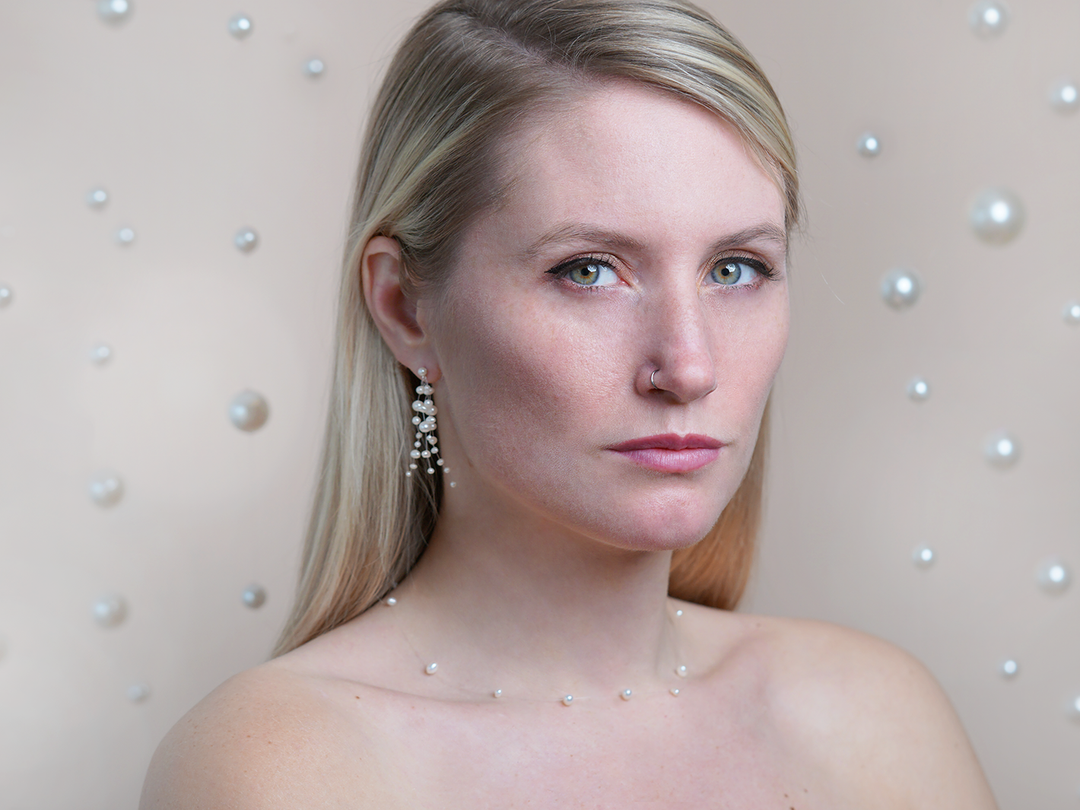 Aimée - Pearl Cascading Earrings For Bride