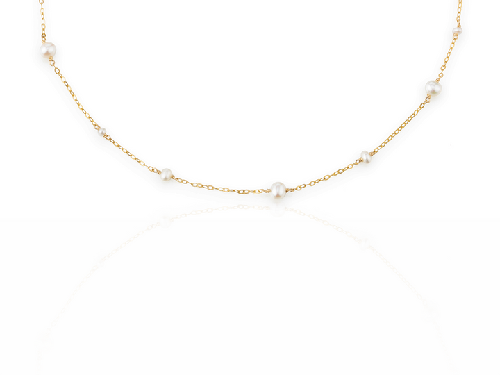 Aimée - Thin Freshwater Pearl Choker