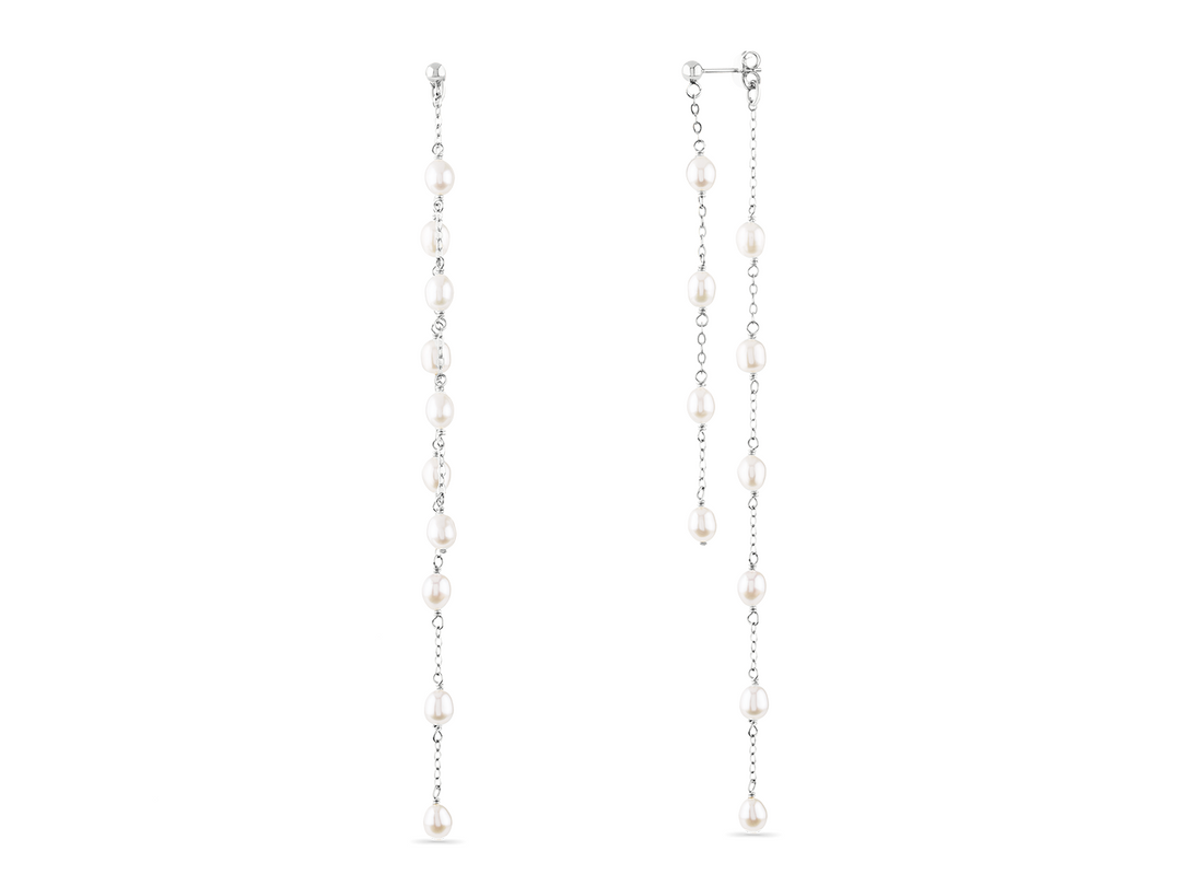 Adrianna - Boucles d'oreilles longues mariage