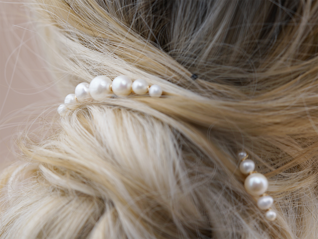 Solenge Épingle à cheveux en perles pour chignon de mariage