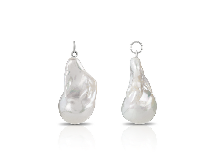 Paris - Flameball pearl pendants for earrings