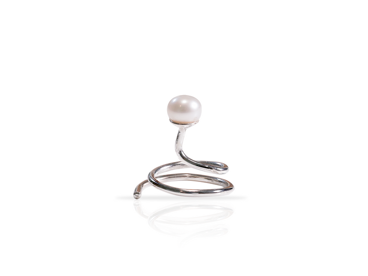 Aimée - Schwebende Perlen Haarnadeln Braut Silber 925 - 15 Stk