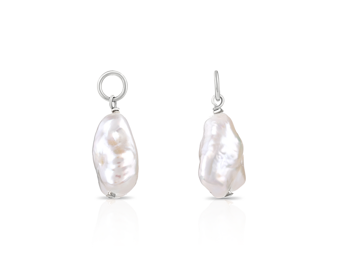 Alyssa - Keishi Pearl Earrings Pendants
