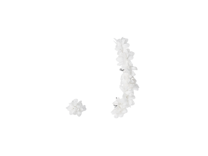 Daisy Ear cuff - White Flower Ear Cuff for Modern Bride