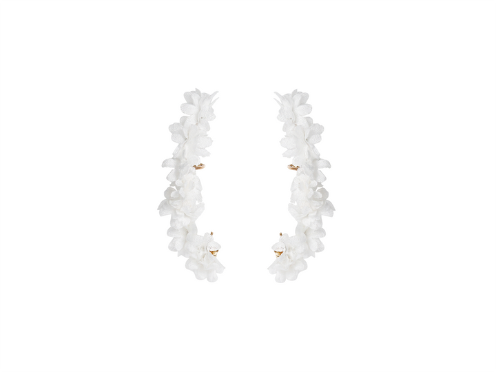 Daisy Ear cuff - White Flower Ear Cuff for Modern Bride