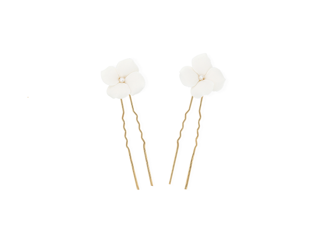 Diana - Cold porcelain Flower Hair pin for Brides