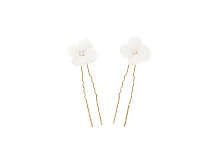 Diana - Cold porcelain Flower Hair pin for Brides