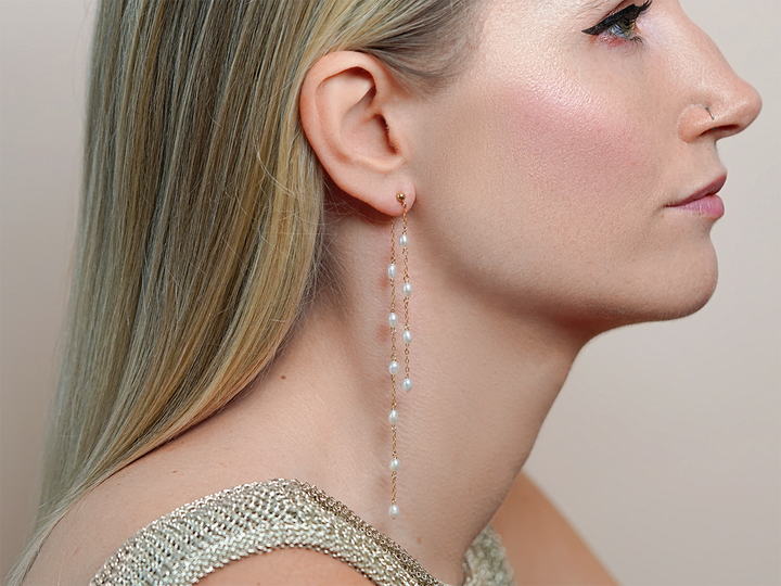 Adrianna - Long earrings wedding