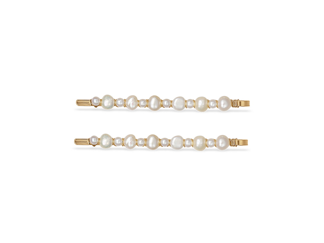 Isabella - Barrette à cheveux en perles véritables