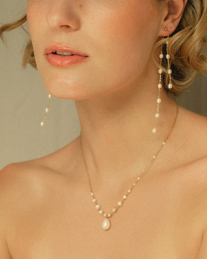 Adrianna - Lange Ohrringe Hochzeit