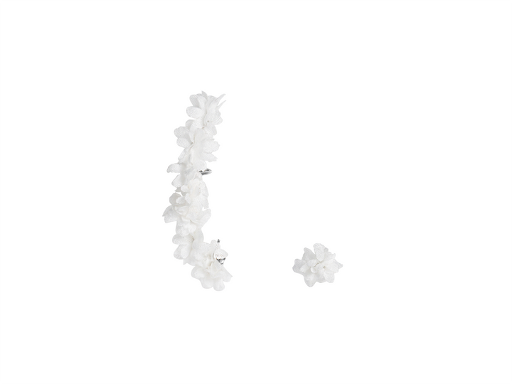 Daisy Ear cuff - White Flower Ear Cuff for Modern Bride