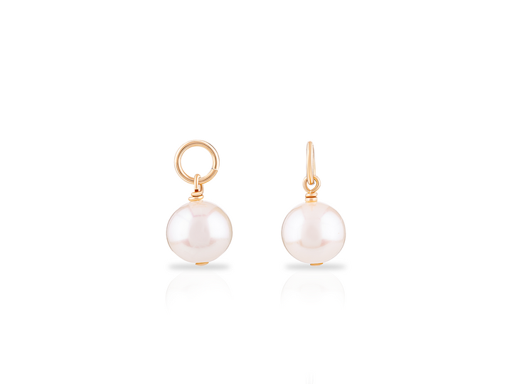 Eloise - 7 mm Round pearl pendants for earrings