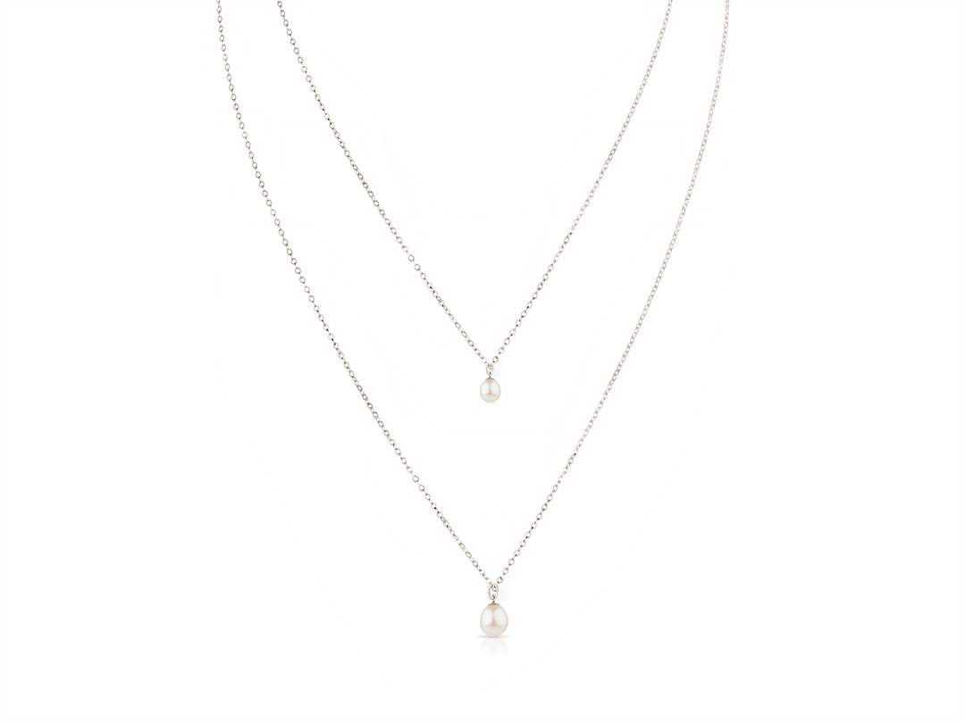 Hermione - Dress Fastened double row Back Necklace