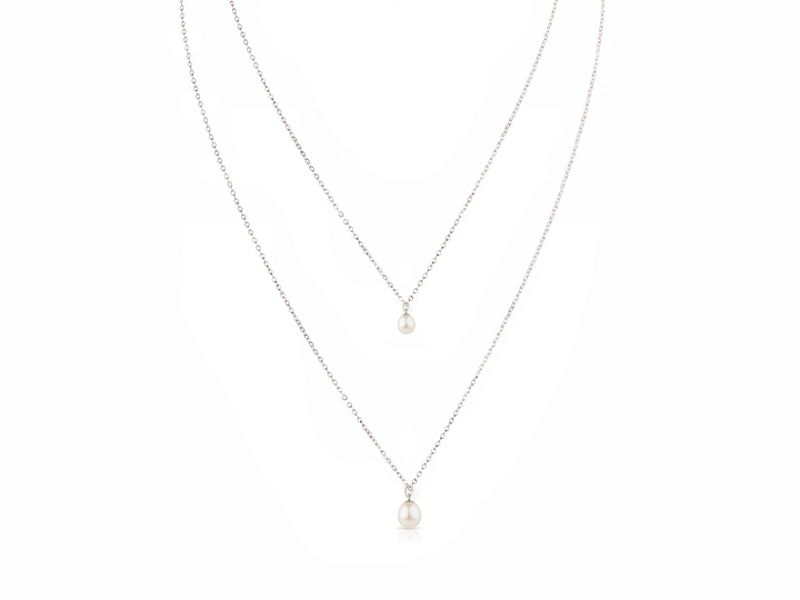 Hermione - Dress Fastened double row Back Necklace