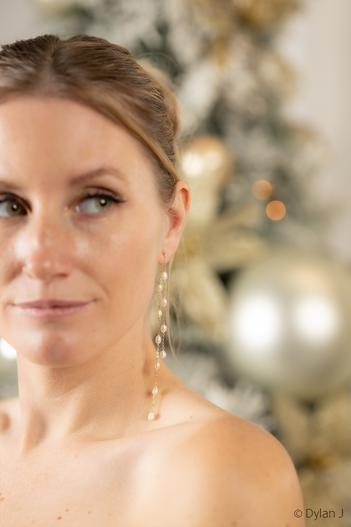 Adrianna - Long earrings wedding