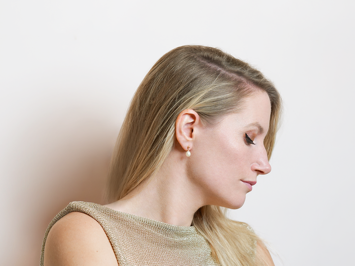 Julie - Boucles d'oreilles classiques perles en forme de goutte