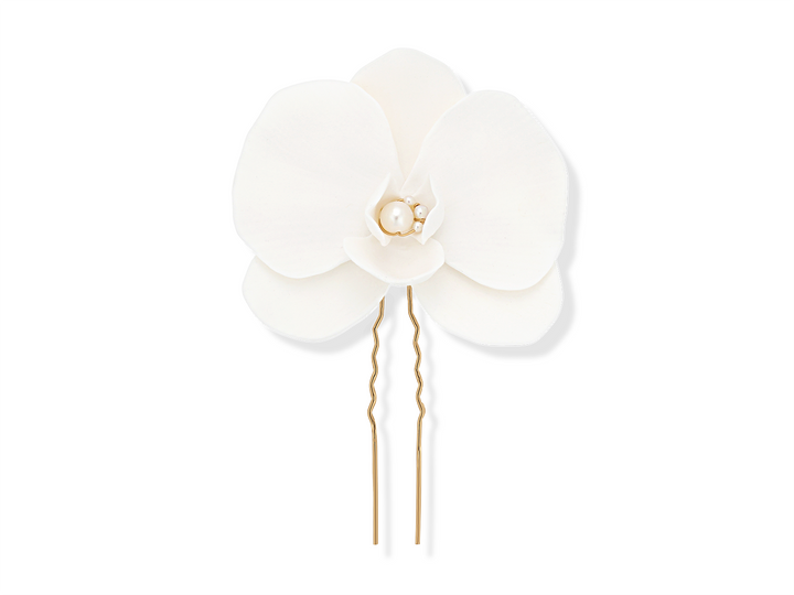 Aurelia - Statement Orchid Hair pin for Bride
