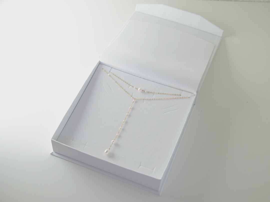 Back necklace, Y necklaces box - Premium