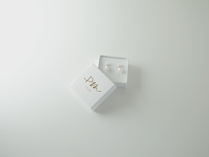 Studs, ring, short earrings box - Standard