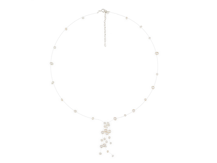 Aimée - Cascading Pearl Necklace for Brides