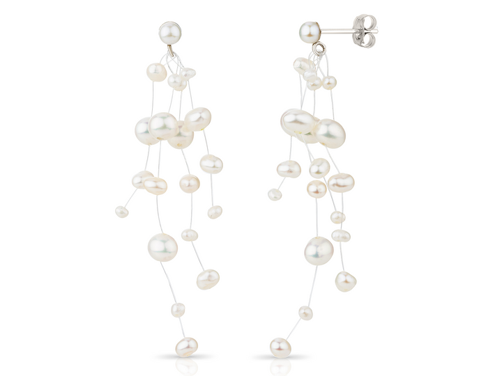 FLOATING ILLUSION PEARL EARRINGS